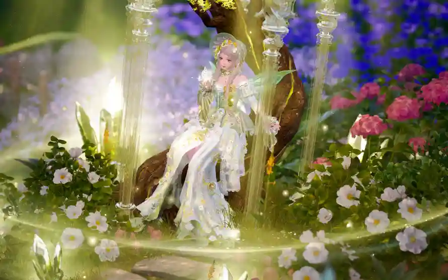 4k暖暖壁纸 - 梦幻 - 精灵 - 花丛「哲风壁纸」 4k暖暖壁纸 - 梦幻 - 精灵 - 花丛「哲风壁纸」