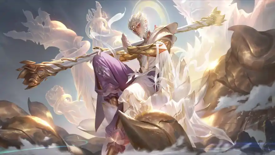 4k无相壁纸-孙悟空 - 战斗场景-游戏插画「哲风壁纸」