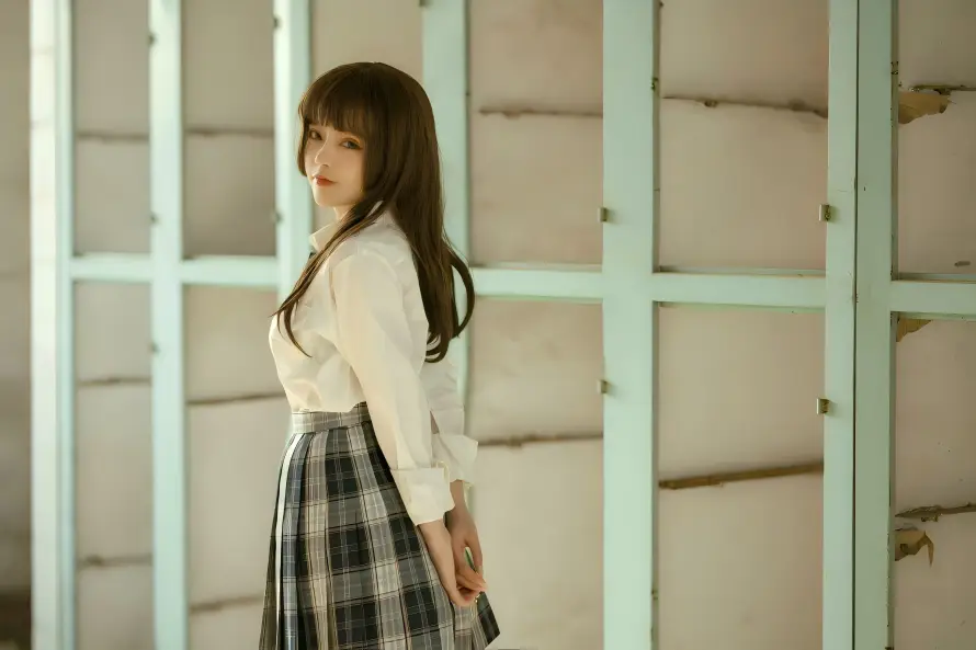 5k少女壁纸-jk - 日系-格裙「哲风壁纸」