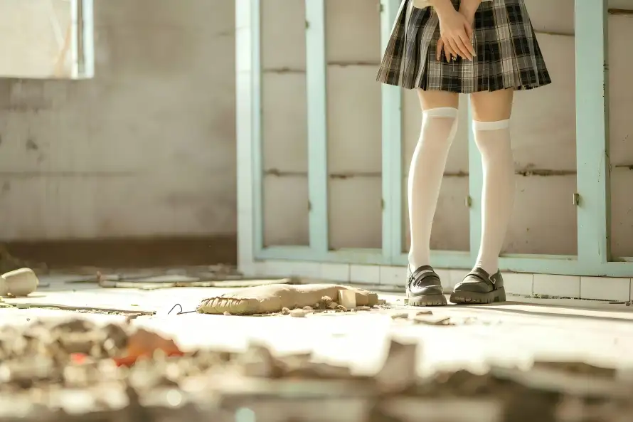 5k少女壁纸-jk - 白袜-皮鞋「哲风壁纸」