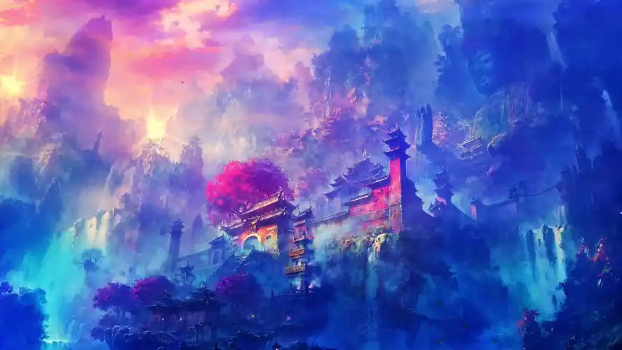 4k云雾壁纸-仙境 - 宫殿-梦幻「哲风壁纸」