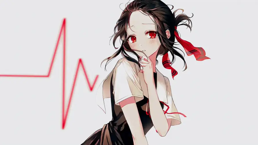 4k丝带壁纸-少女 - 二次元-心动线「哲风壁纸」