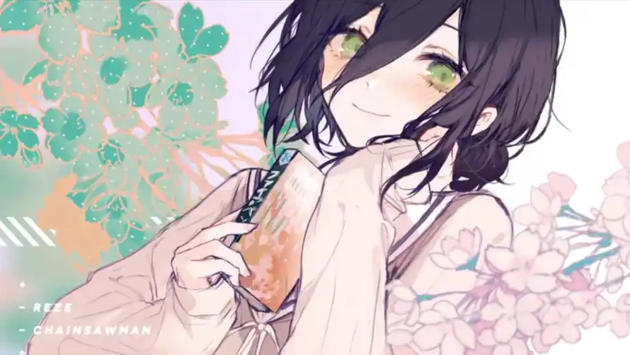 2k插画壁纸-温柔 - 绿叶-绿眼「哲风壁纸」