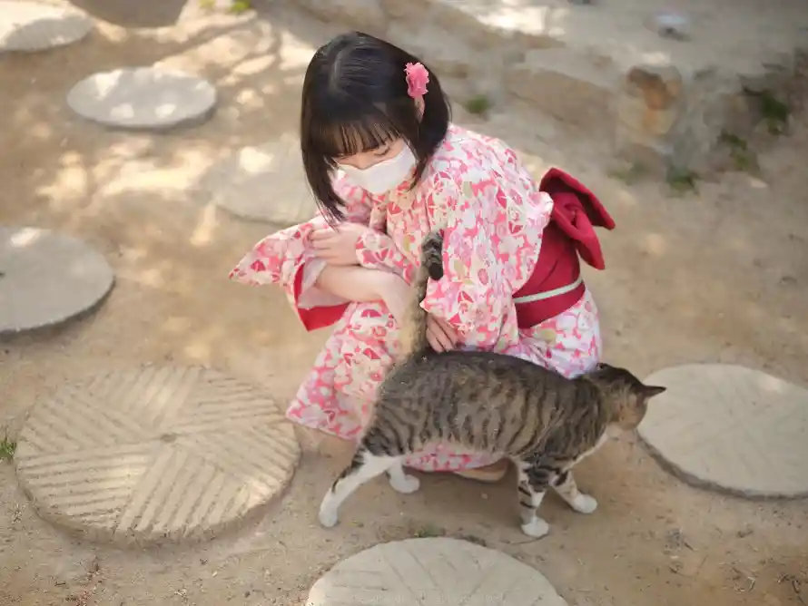 2k互动壁纸-写真 - 可爱-和服「哲风壁纸」