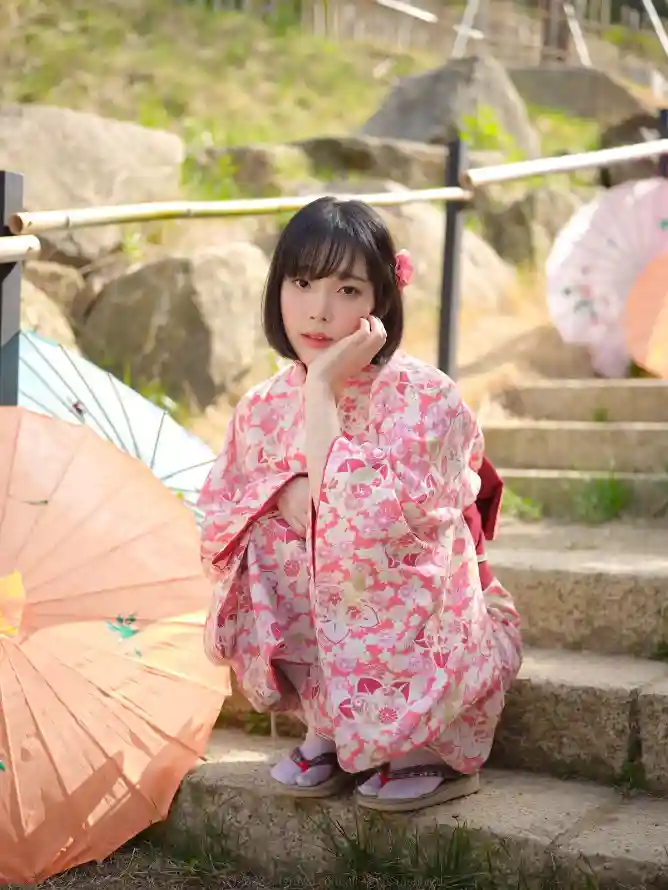 4k写真壁纸 - 和服 - 户外 - 木屐「哲风壁纸」