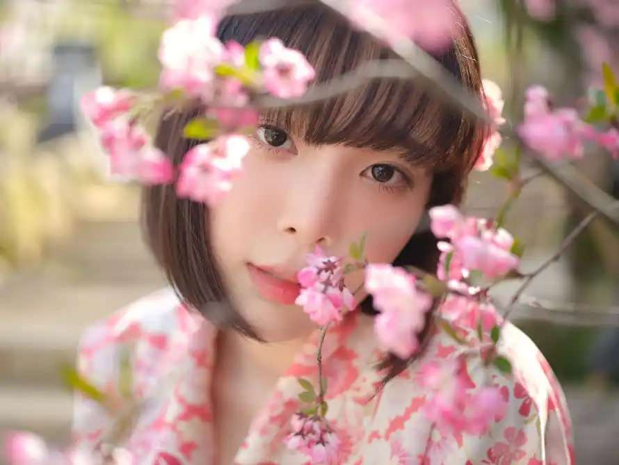 2k人像壁纸-写真 - 和服-少女「哲风壁纸」