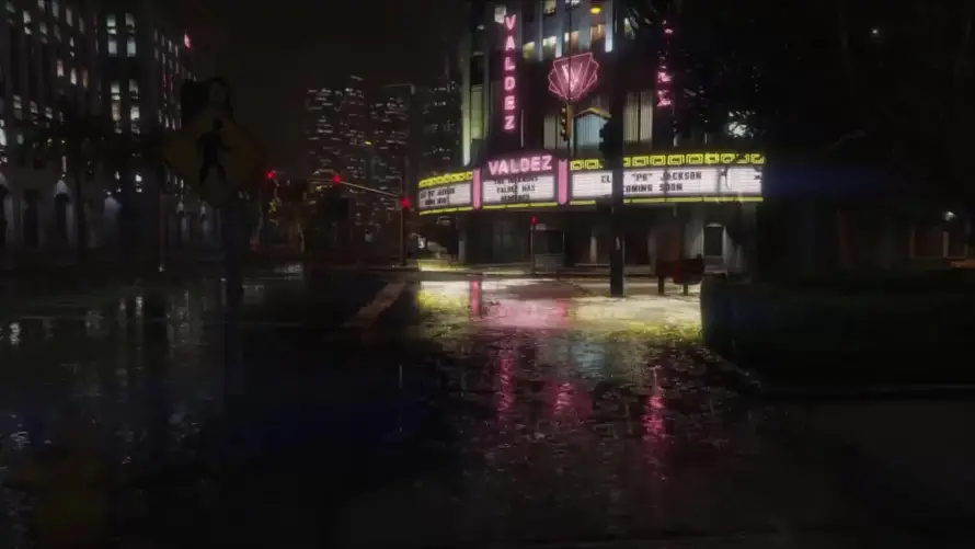 2k都市壁纸-雨夜 - 下雨天-霓虹灯「哲风壁纸」