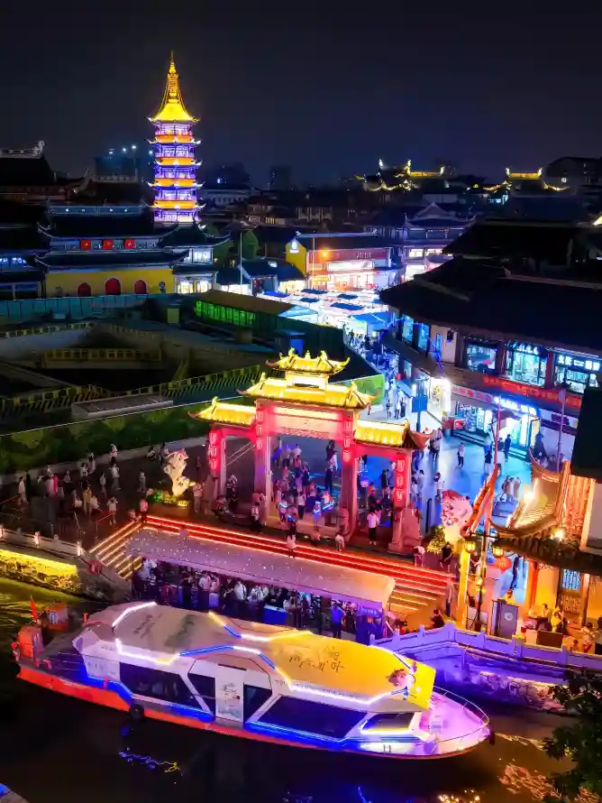 4k古塔壁纸 - 园林 - 城市 - 夜景「哲风壁纸」
