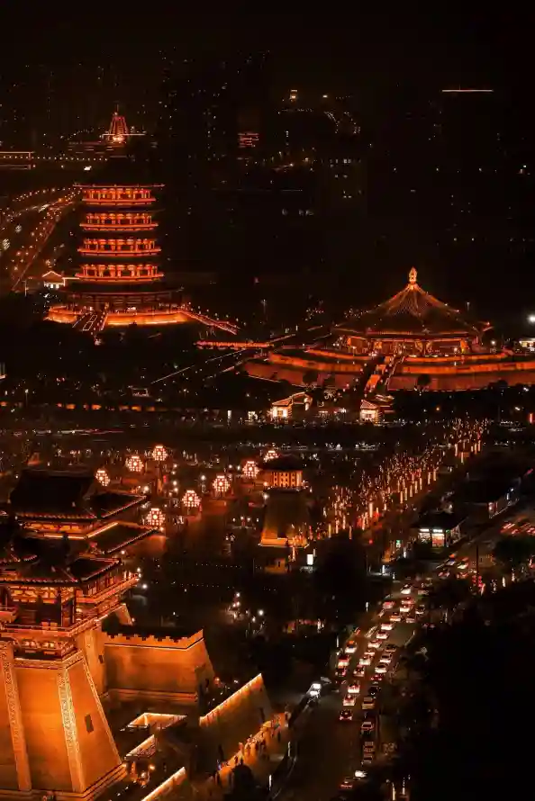 4k古城壁纸 - 古都 - 夜景 - 夜色「哲风壁纸」
