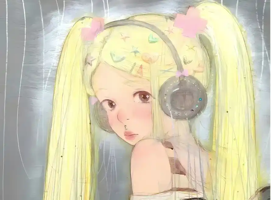 2k可爱壁纸-少女 - 手绘-插画「哲风壁纸」
