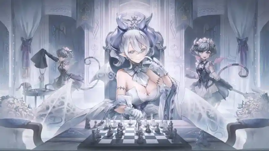 2k下棋壁纸-千姬 - 式神-棋盘「哲风壁纸」