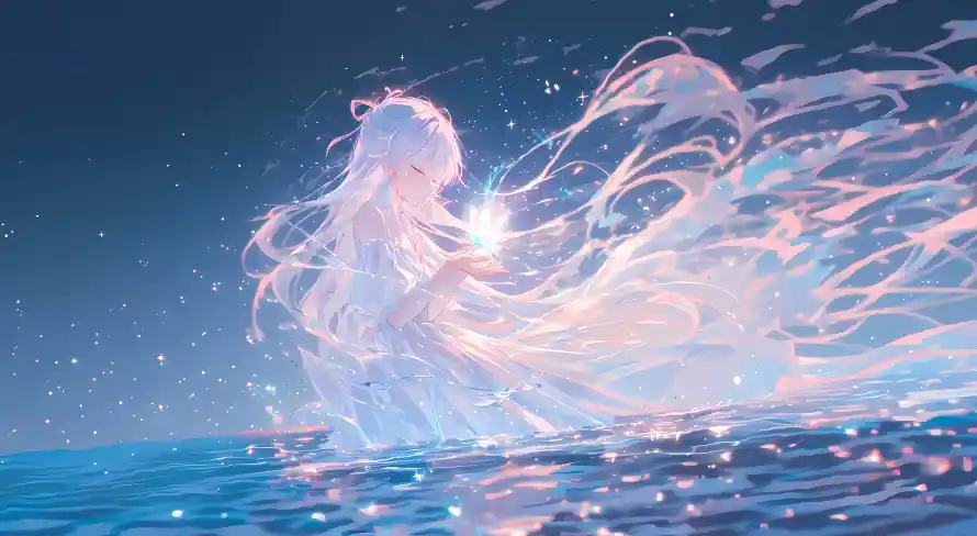 5k光效壁纸-原神 - 夜晚-星空「哲风壁纸」