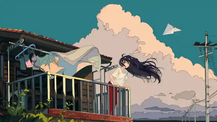 4k云层壁纸-风 - 房屋-插画「哲风壁纸」