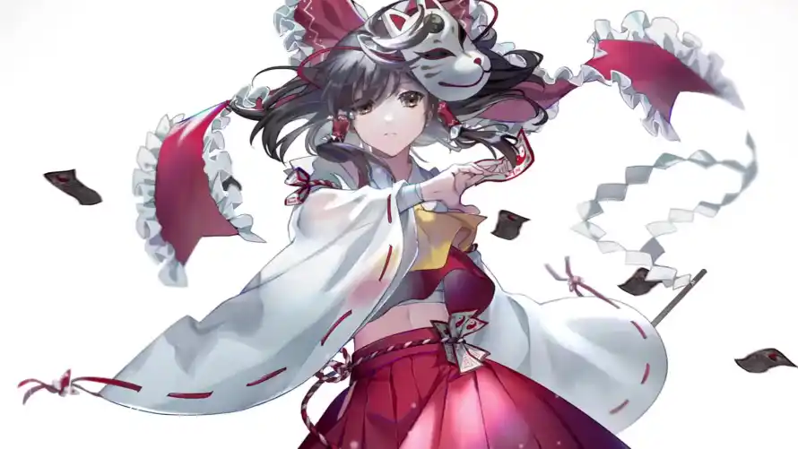 2k符咒壁纸-博丽灵 - 巫女服-东方系列「哲风壁纸」