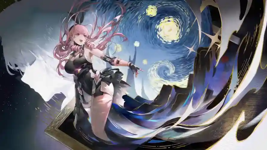 2k漩涡壁纸-星月夜 - 魔法棒-星空背景「哲风壁纸」
