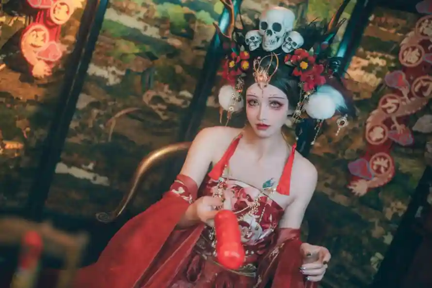 4k年兽壁纸 - 刺绣服饰 - 古风写真 - 古风背景「哲风壁纸」