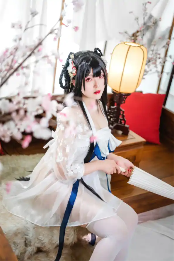 4k发饰壁纸 - 樱花 - 灯笼 - 白色「哲风壁纸」