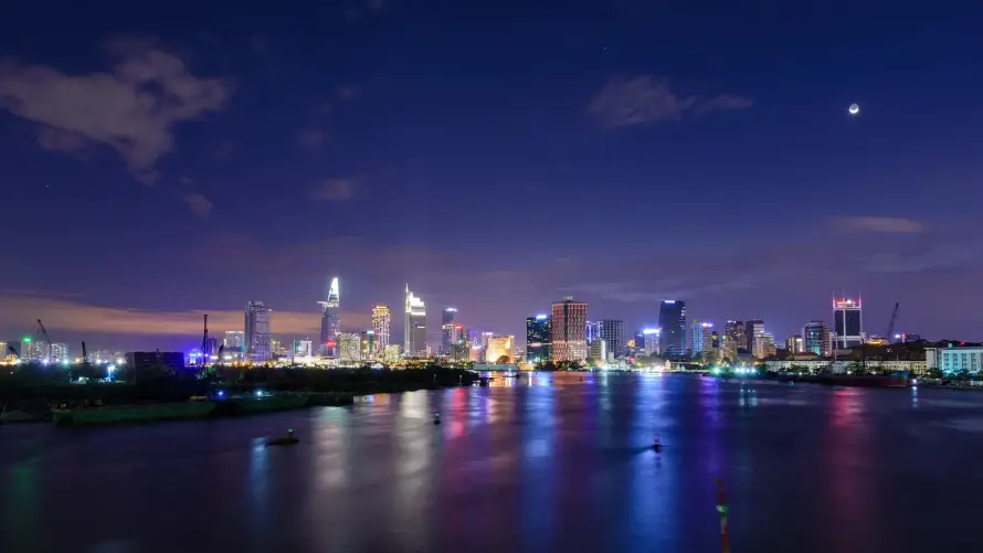 4k倒影壁纸-城市 - 夜景-夜空「哲风壁纸」