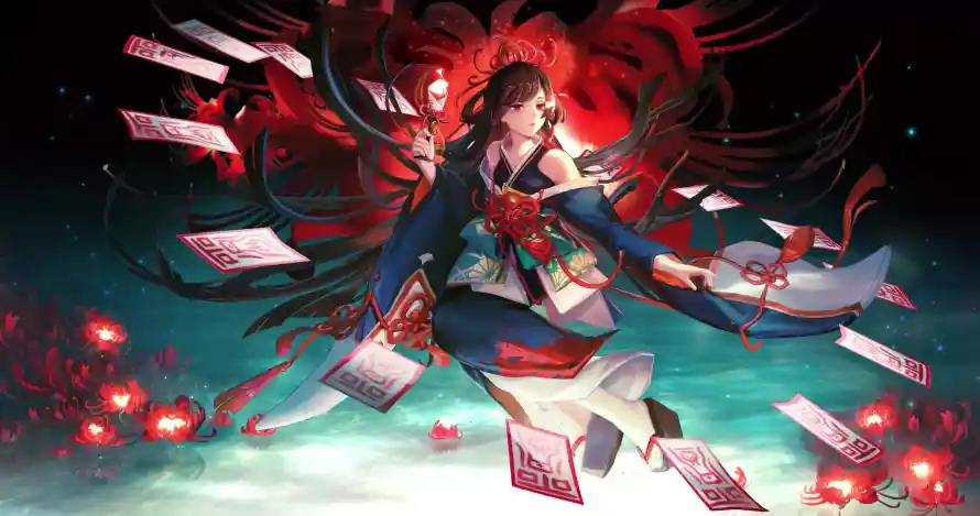 4k和风壁纸-式神 - 日式-暗黑「哲风壁纸」