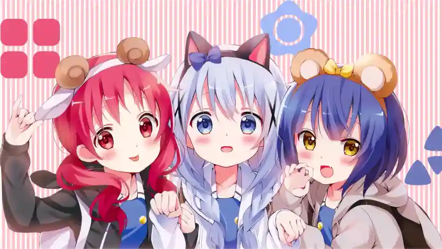4k互动壁纸-可爱 - 少女-校服「哲风壁纸」