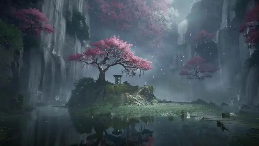 4k亭子壁纸-倒影 - 古风-山水「哲风壁纸」