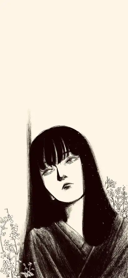 4k和服壁纸 - 女孩 - 手绘 - 插画「哲风壁纸」