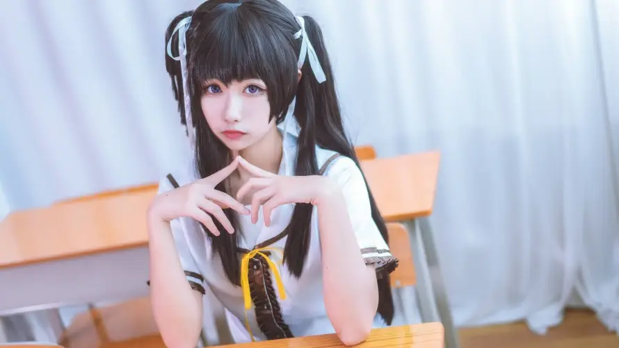 2k学校壁纸-室内 - 少女-教室「哲风壁纸」