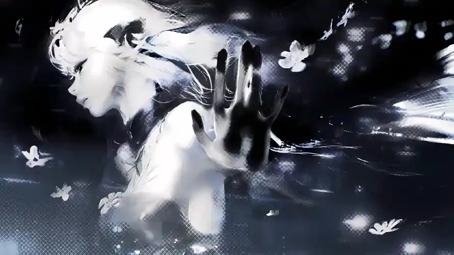 4k奇幻壁纸-手掌 - 手绘-暗调「哲风壁纸」