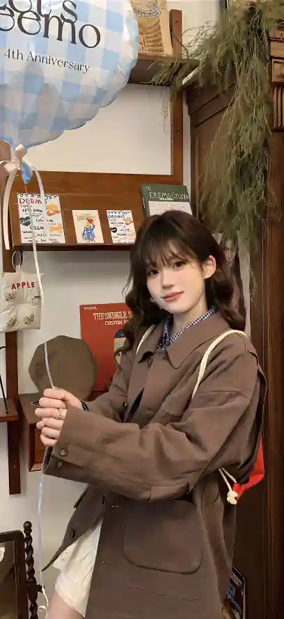 4k书架壁纸 - 气球 - 绿植 - 美女「哲风壁纸」