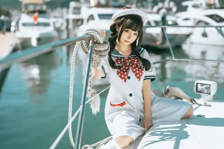 2k制服壁纸-可爱 - 少女-户外「哲风壁纸」