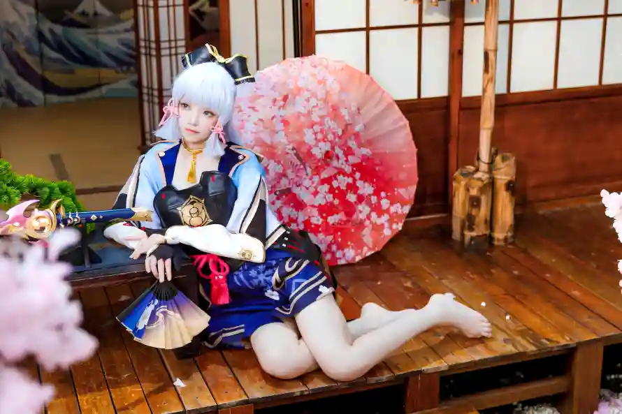 8k樱花壁纸-美女 - cos-油纸伞「哲风壁纸」