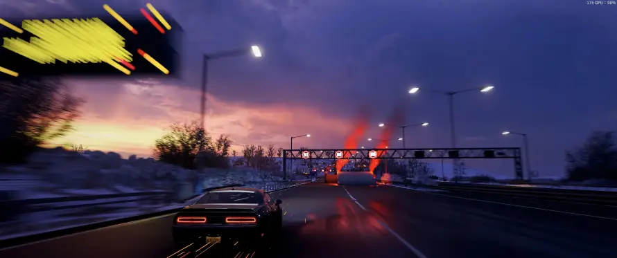 5k交通壁纸-光影 - 公路-夜景「哲风壁纸」