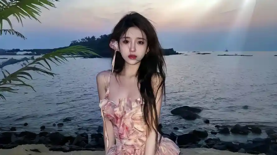 2k夕阳壁纸-暮色 - 沙滩-海景「哲风壁纸」