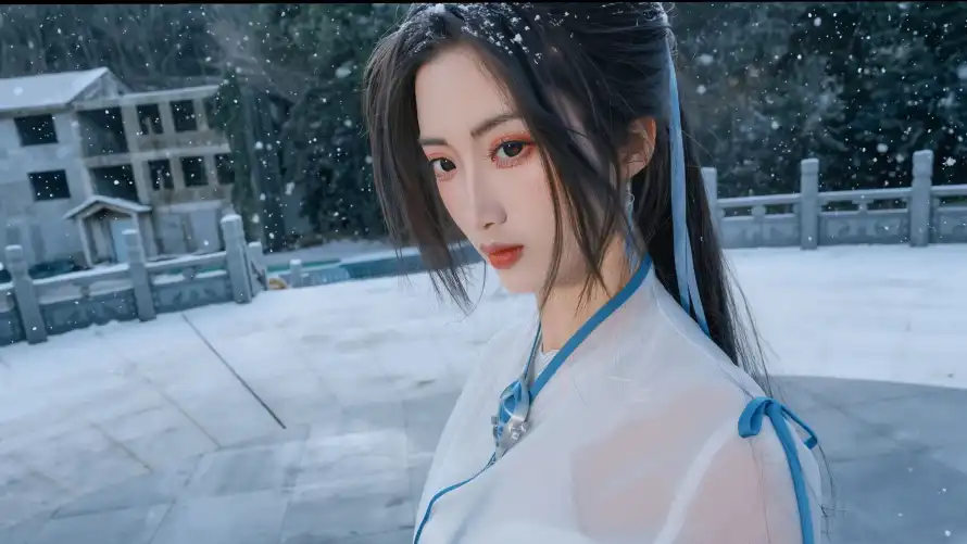 4k古装壁纸-古风 - 庭院-汉服「哲风壁纸」