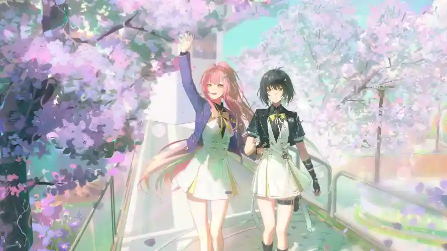 4k少女壁纸 - 春日 - 校园 - 校服「哲风壁纸」