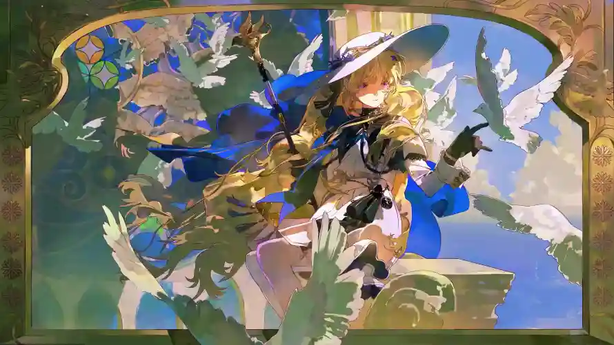 4k插画壁纸-菲比 - 鸟类-鸣潮「哲风壁纸」