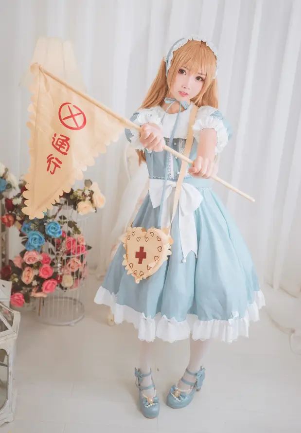 4k花束壁纸 - 蓝裙 - 执行者 - 洛丽塔「哲风壁纸」
