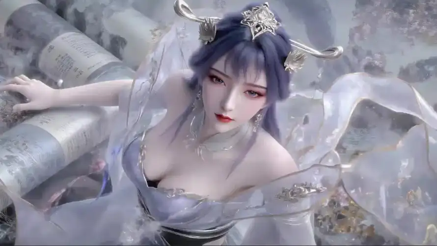 2k天穹壁纸-美女 - 云雾背景-仙侠场景「哲风壁纸」