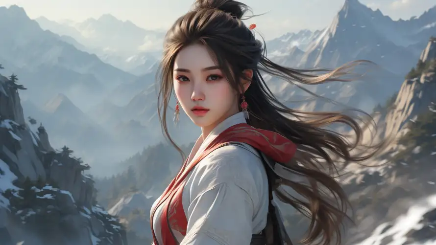3k长发壁纸-中国风 - 武侠风-传统服饰「哲风壁纸」