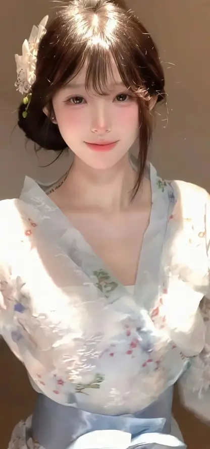 4k发饰壁纸 - 温婉 - 美女 - Ios「哲风壁纸」