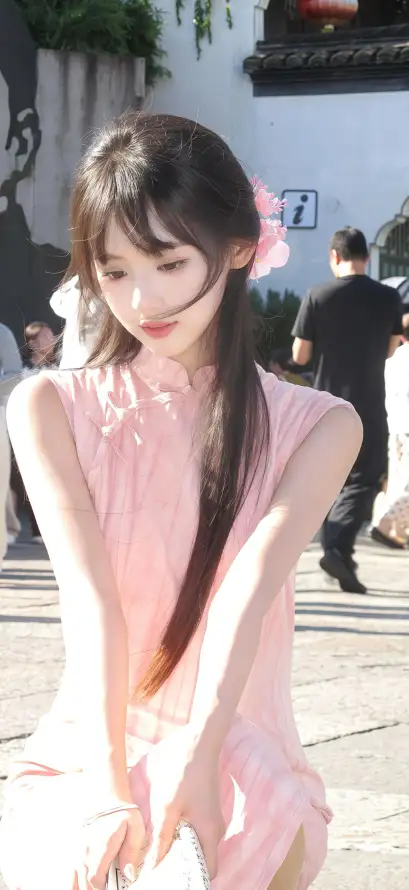 4k户外壁纸 - 清新 - 温婉 - 美女「哲风壁纸」