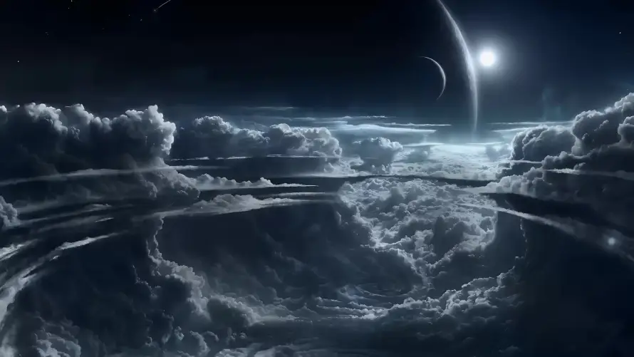 4k云海壁纸-夜空 - 天空-太空「哲风壁纸」