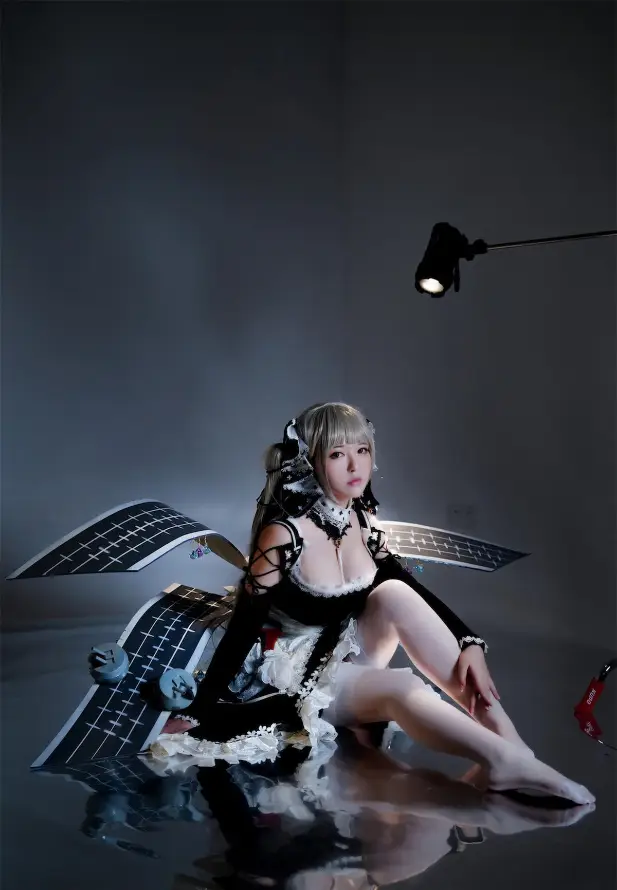 4k坐姿壁纸 - 美女 - 背景 - 哥特风「哲风壁纸」