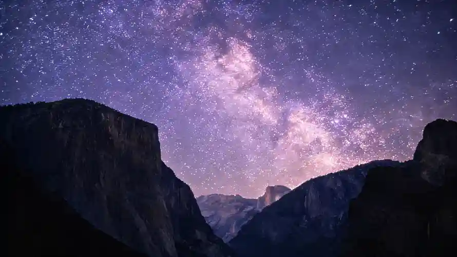 3k夜景壁纸-夜空 - 天文-山峦「哲风壁纸」