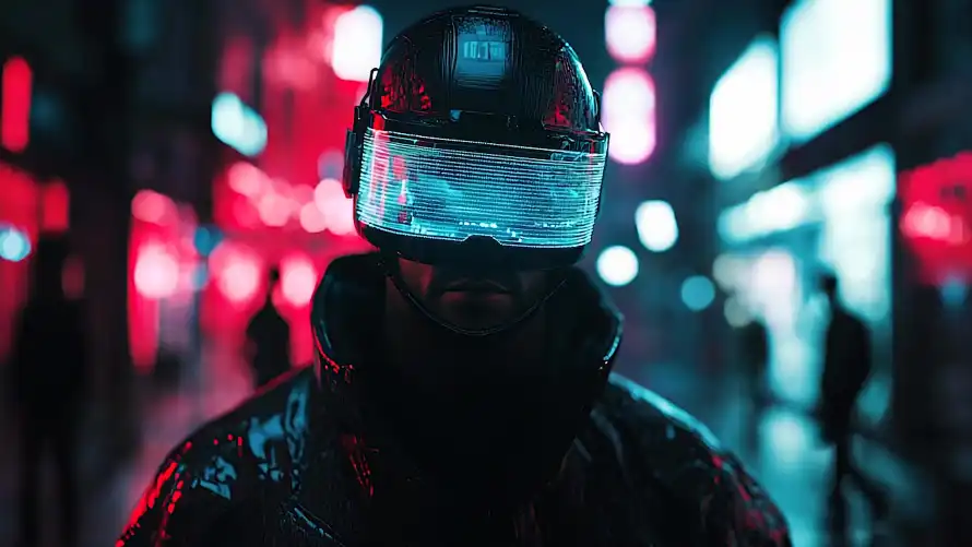 4k夜晚壁纸-机器人 - 科技感-人工智能「哲风壁纸」