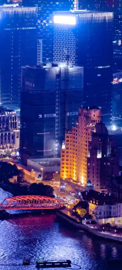 4k夜晚壁纸 - 夜景 - 建筑 - 桥梁「哲风壁纸」