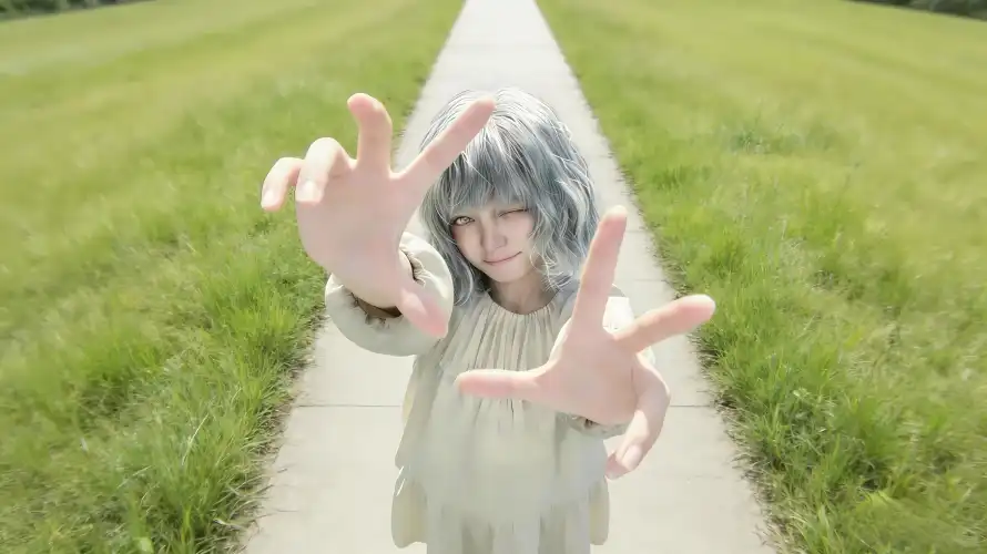 5k伸手壁纸-少女 - 户外-日系「哲风壁纸」
