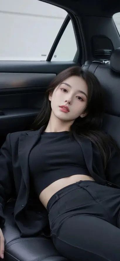 4k御姐壁纸 - 美女 - 车内 - 酷飒「哲风壁纸」