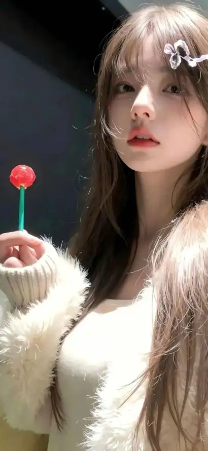 4k甜妹壁纸 - 红唇 - 纯欲 - 美女「哲风壁纸」