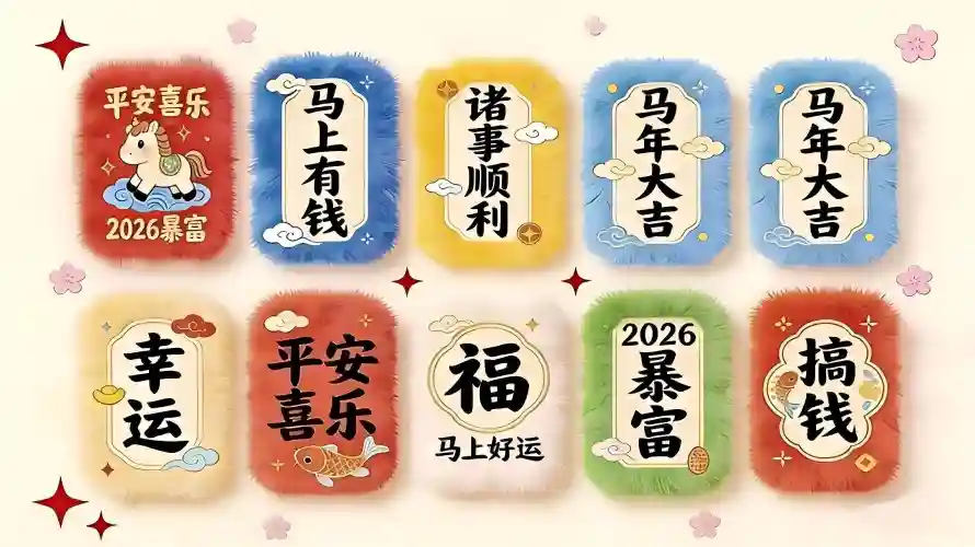 2k卡通壁纸-福 - 幸运-搞钱「哲风壁纸」